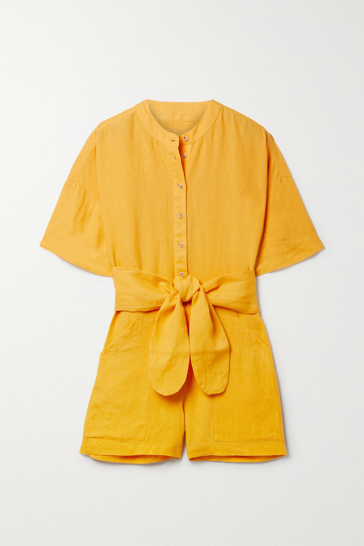 Net Sustain Lowri Belted Organic Linen 