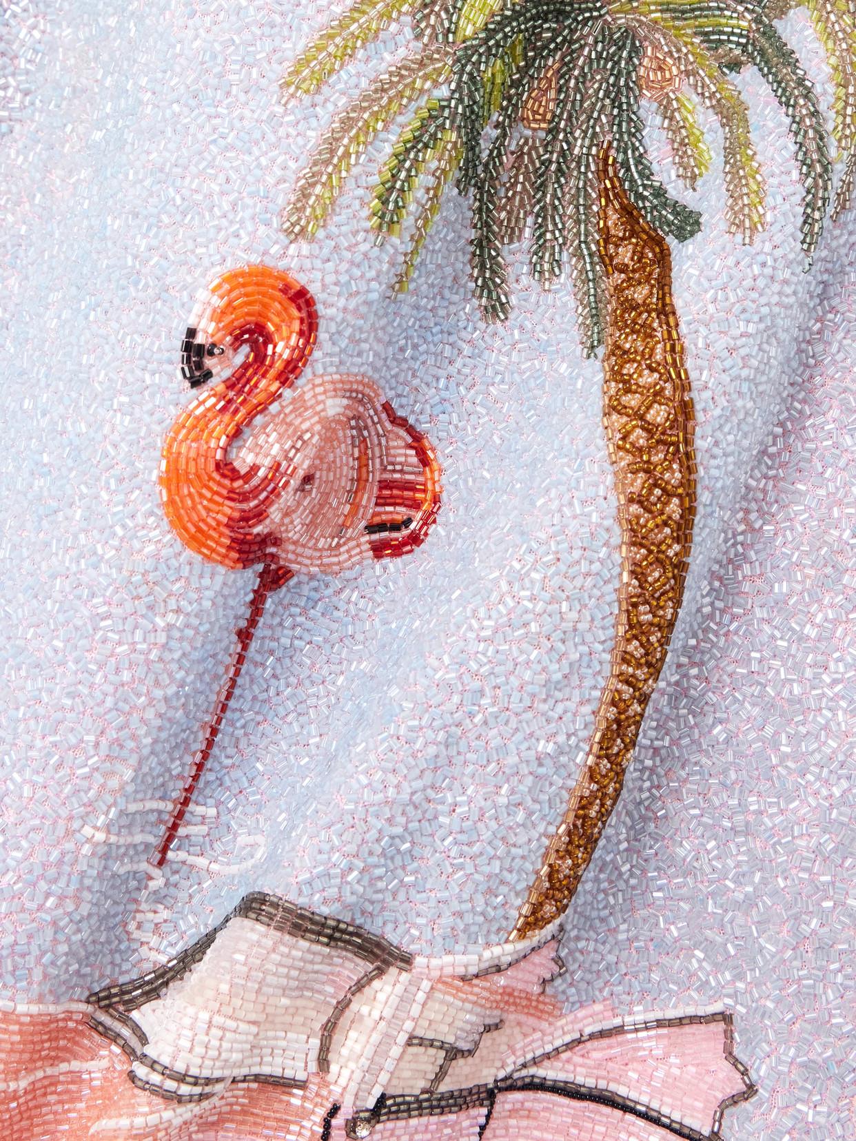 pisarro nights beaded mesh midi cocktail dress WW53338] Clio Peppiatt main image 0
