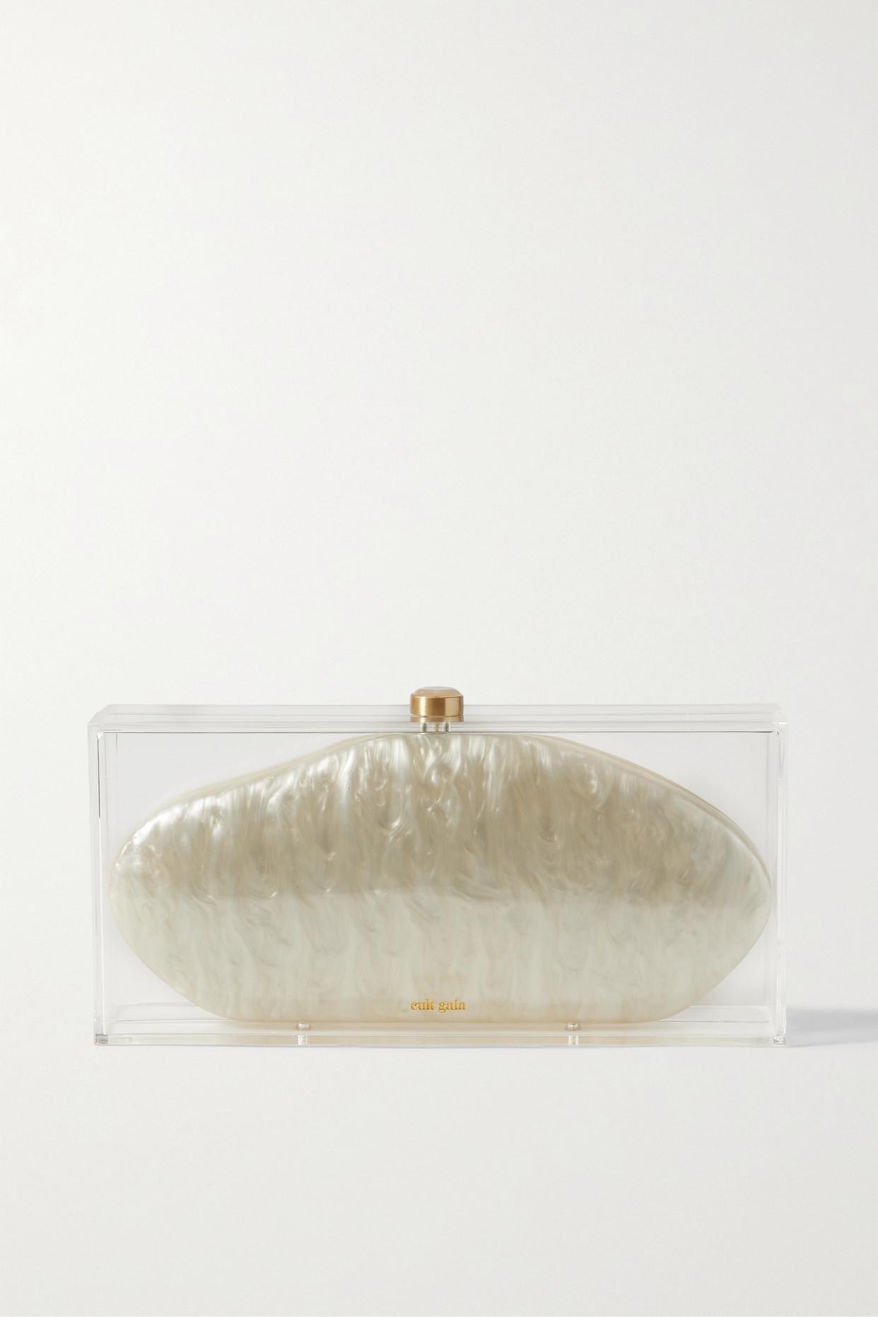 Cult Gaia Annika Acrylic Clutch in White Lyst