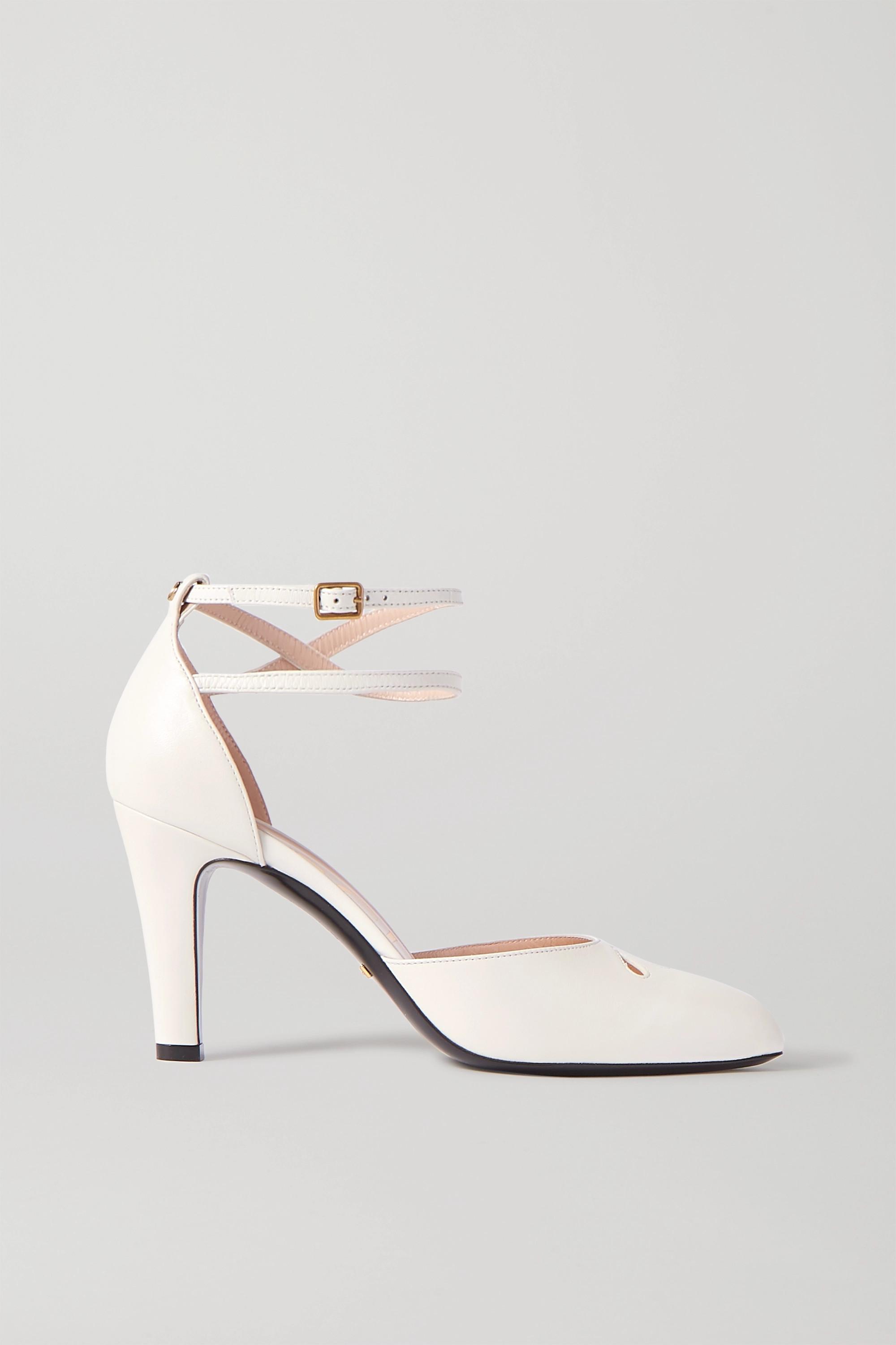Gucci Indya Cutout Leather Pumps in 
