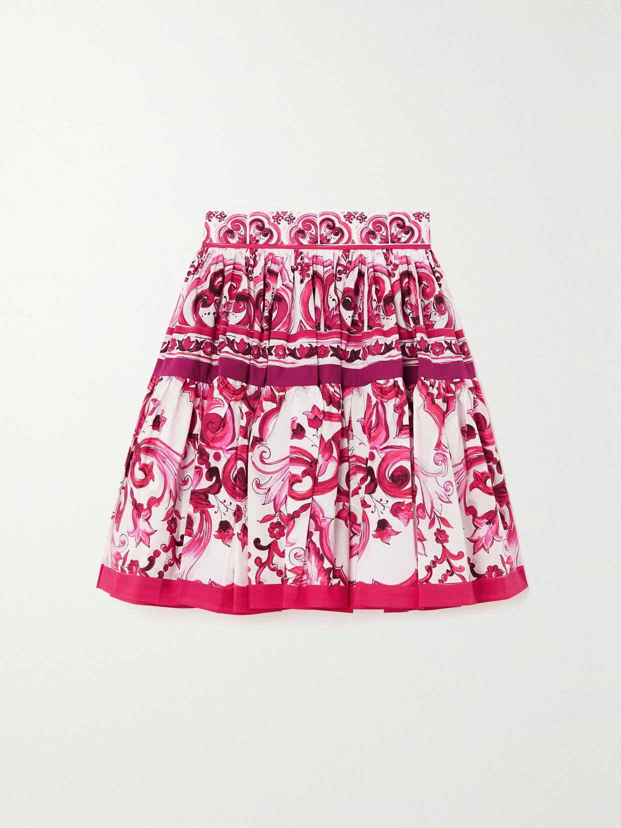 【関税＆送料込み】Dolce & Gabbana Pink Skirt With Pencil D 1990s Dolce and Gabbana Pink Floral Skirt Suit