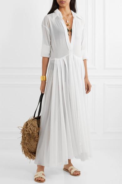 Norma pleated maxi dress Clearance