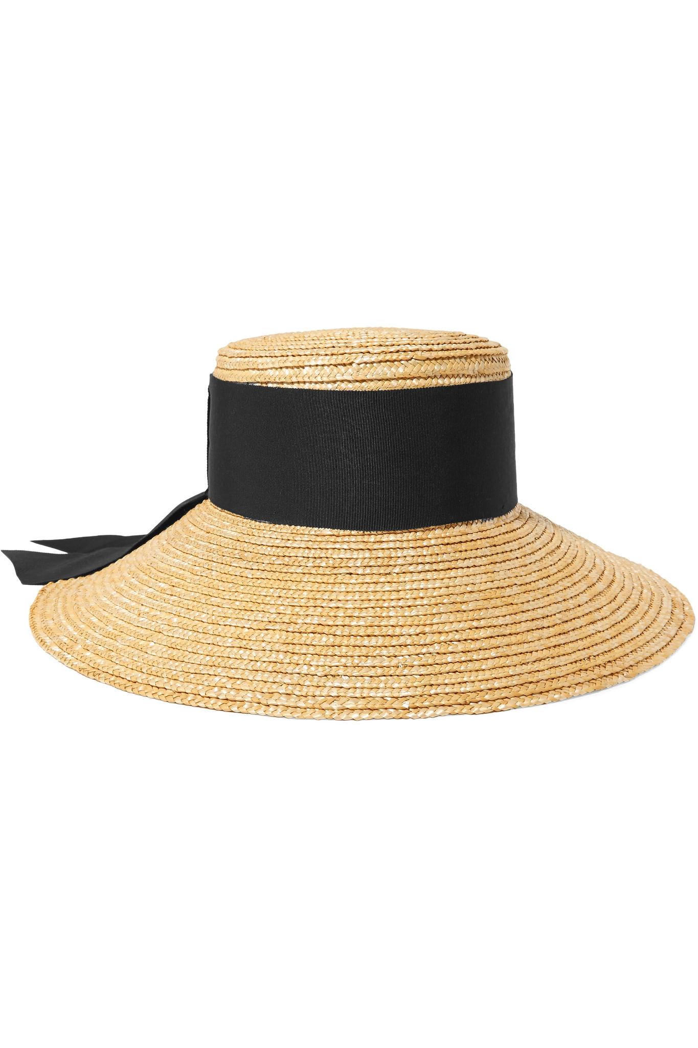 Eugenia Kim Annabelle Grosgrain-trimmed Straw Hat in Beige (Natural) - Lyst