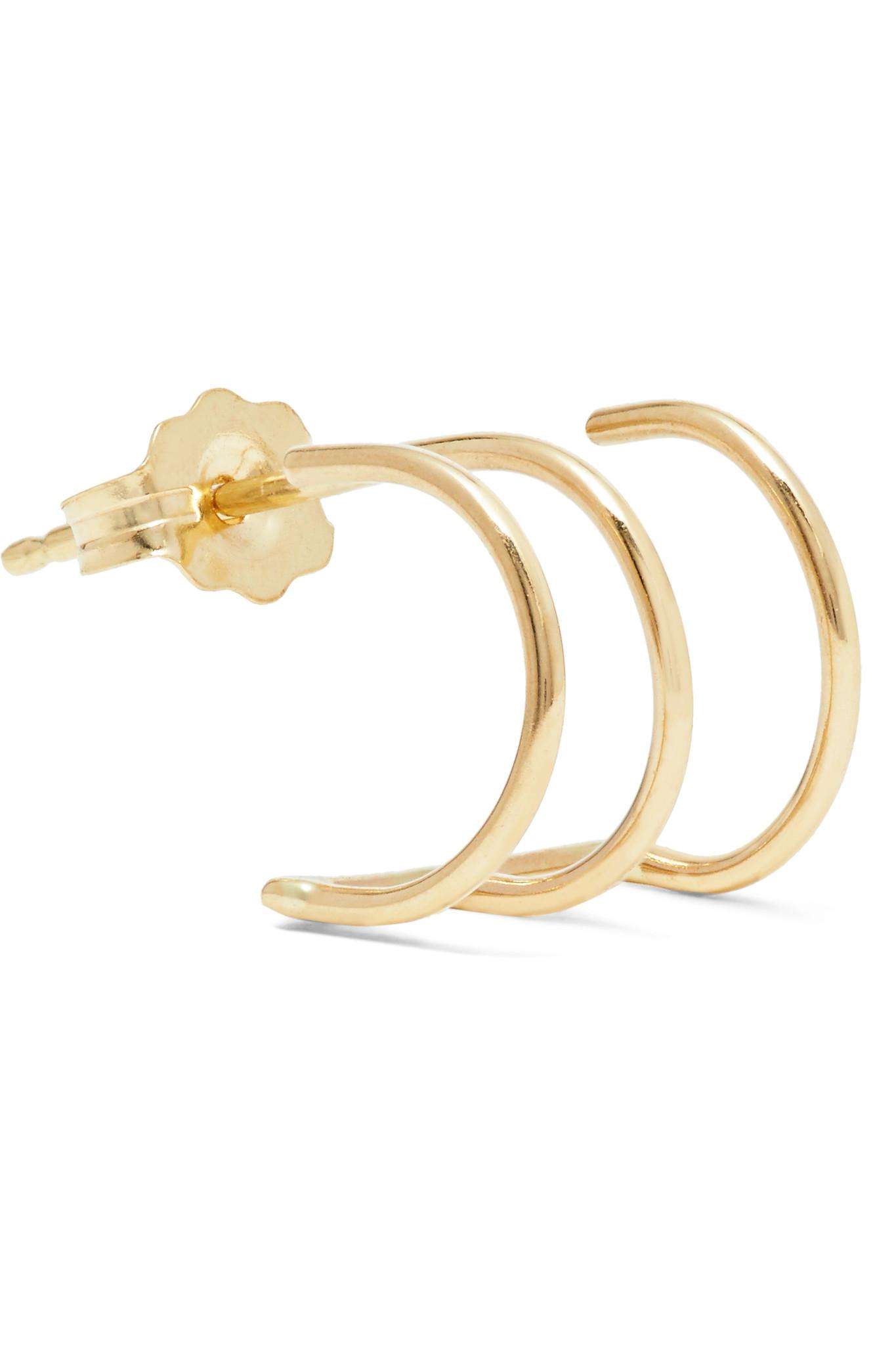 Lyst Beaufille Ringlet 10 Karat Gold Earring In Metallic Gallery