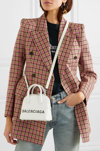 Balenciaga ville cheap bag white