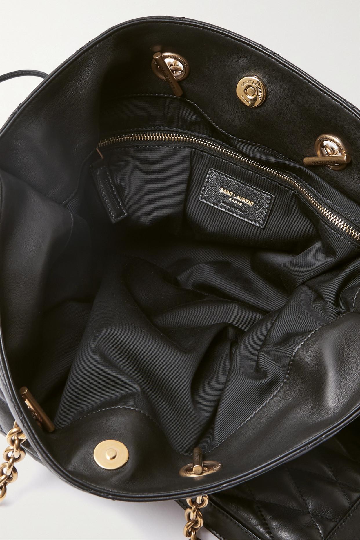YSL Saint Laurent Calfskin Y Quilted Monogram Small Loulou Bowling Bag Black  - A World Of Goods For You, LLC