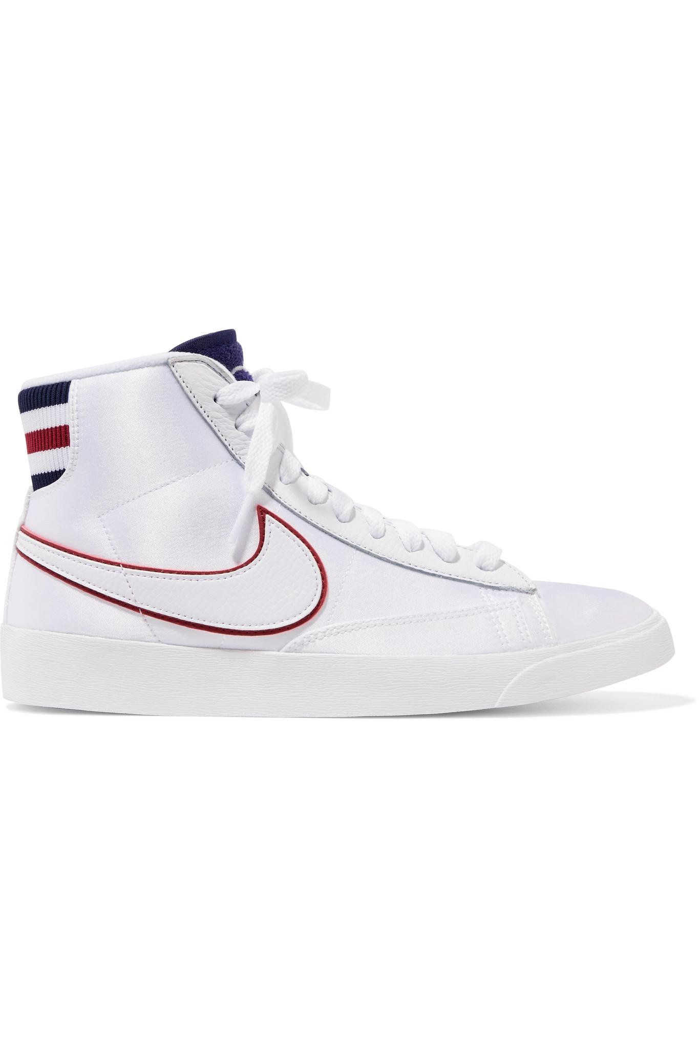 nike blazer leather white