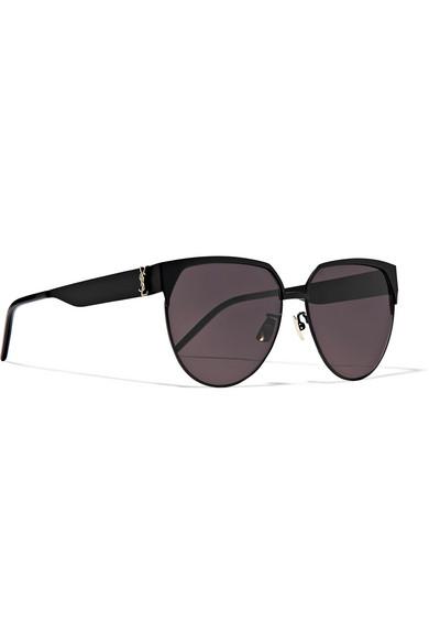 Saint Laurent Sl M43/f Asian Fit 004 Women's Sunglasses in Grey 