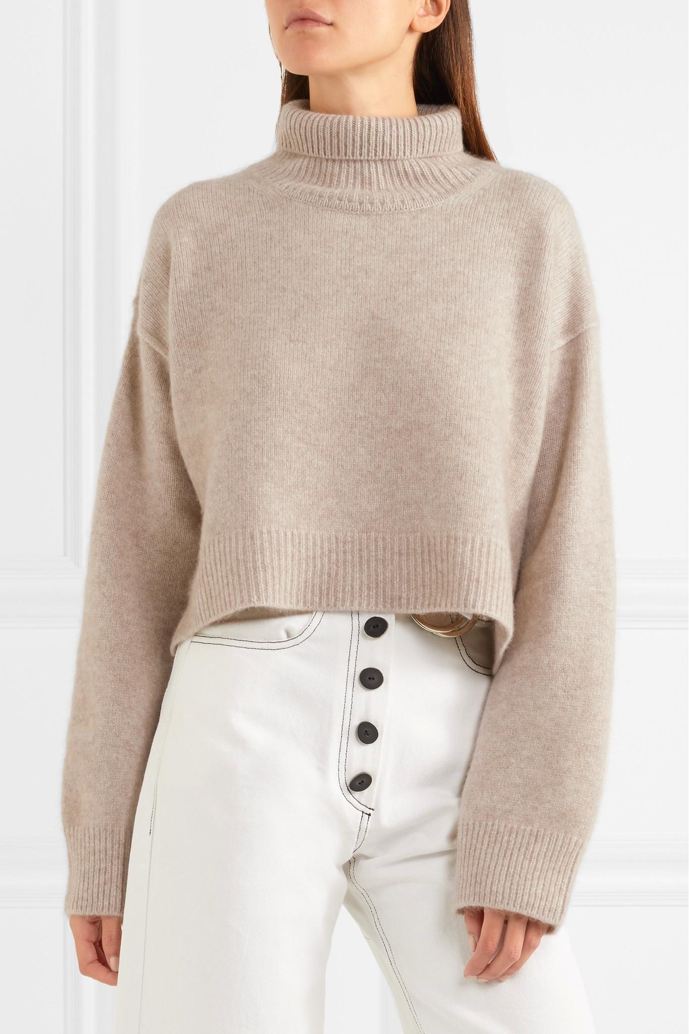 beige sweater turtleneck