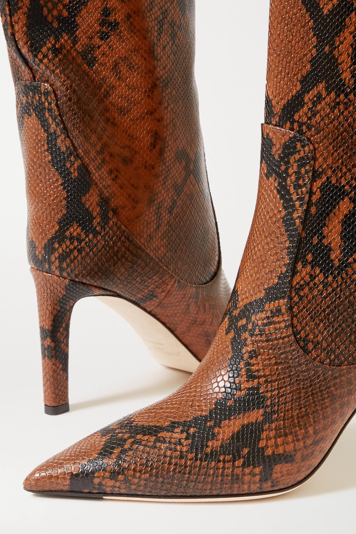 jimmy choo snakeskin boots
