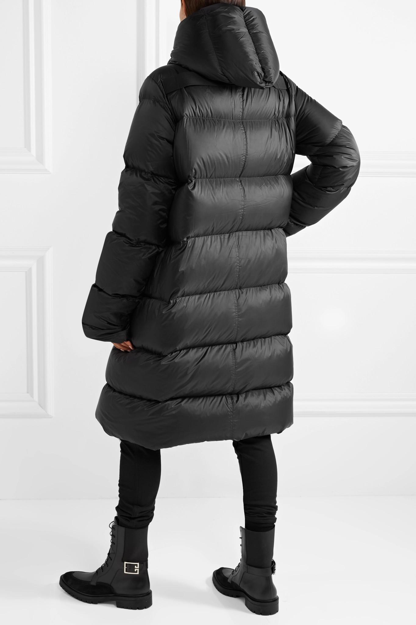 rick owens quilted shell down jacket