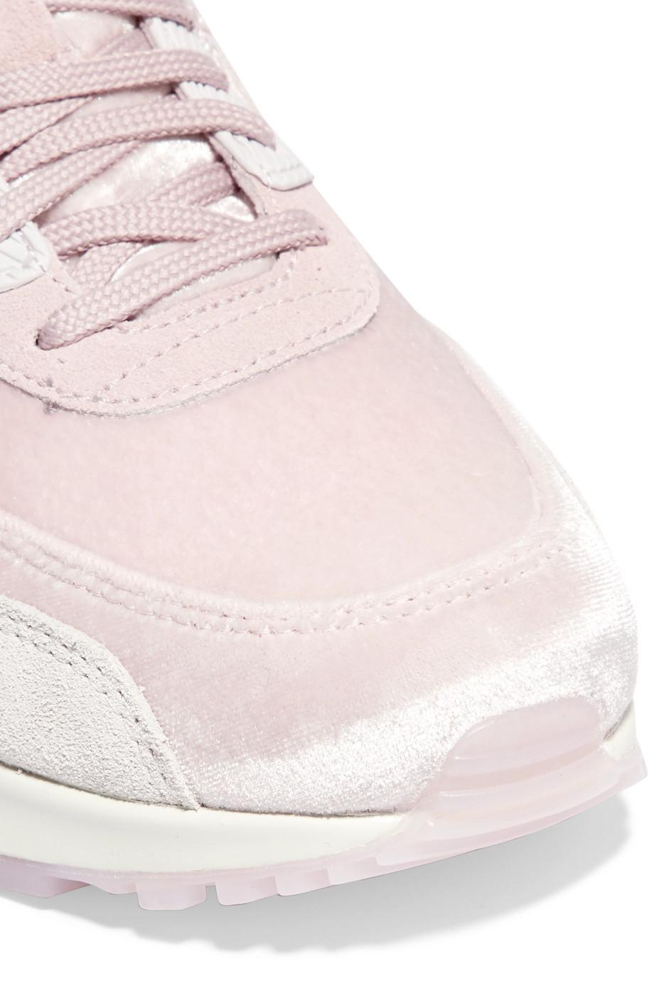 Nike Air Lx Velvet And Suede Sneakers in Pink | Lyst