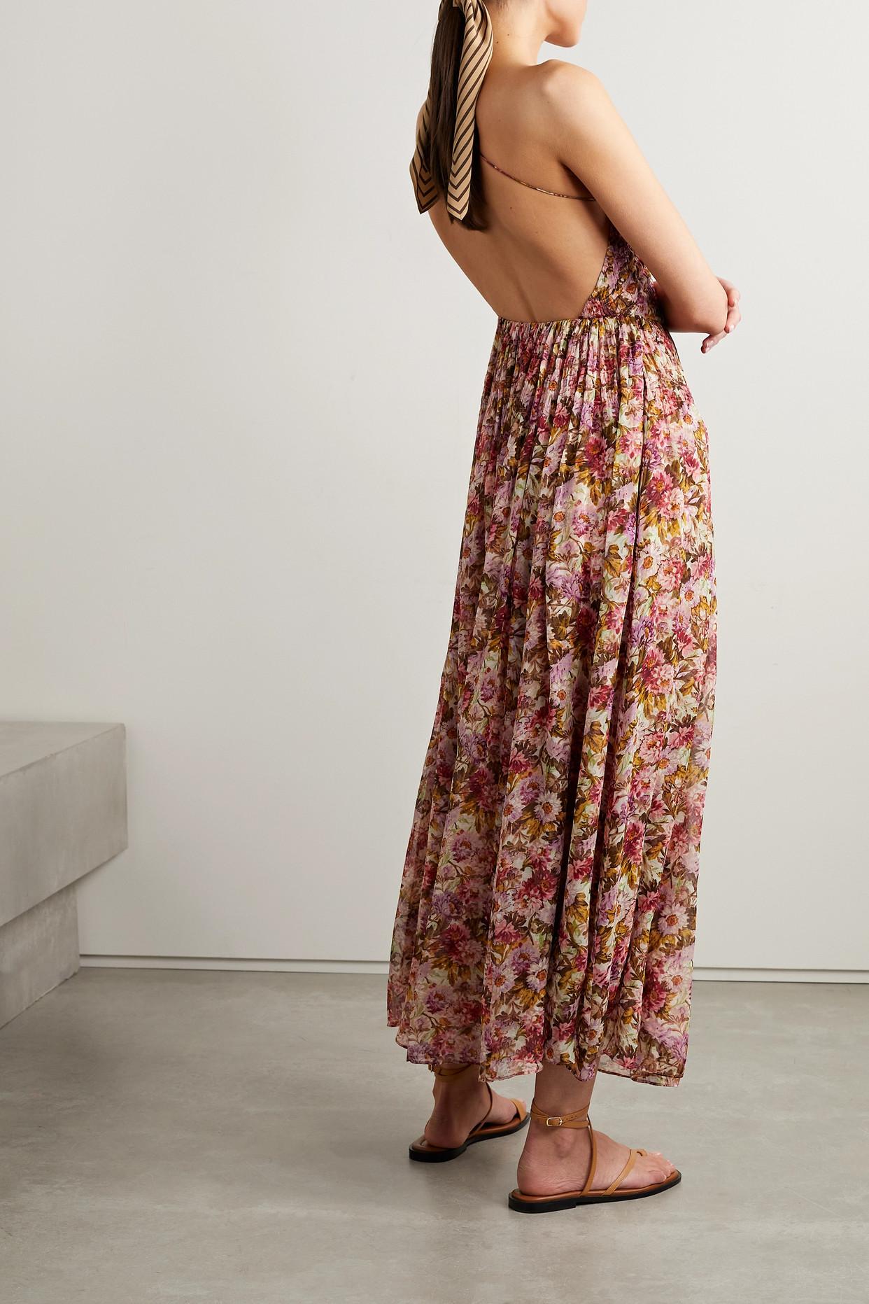 Coast felicity printed pleat dress cheap