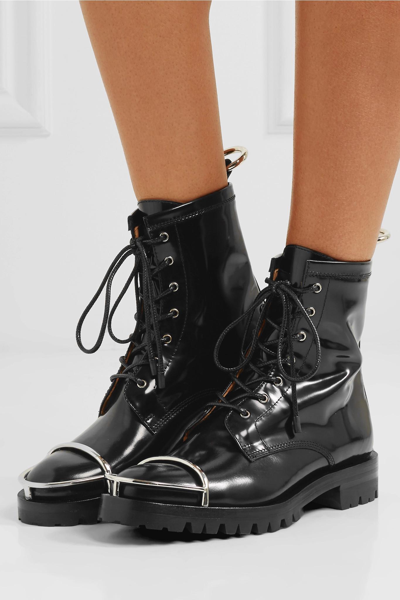 alexander wang steel toe boots