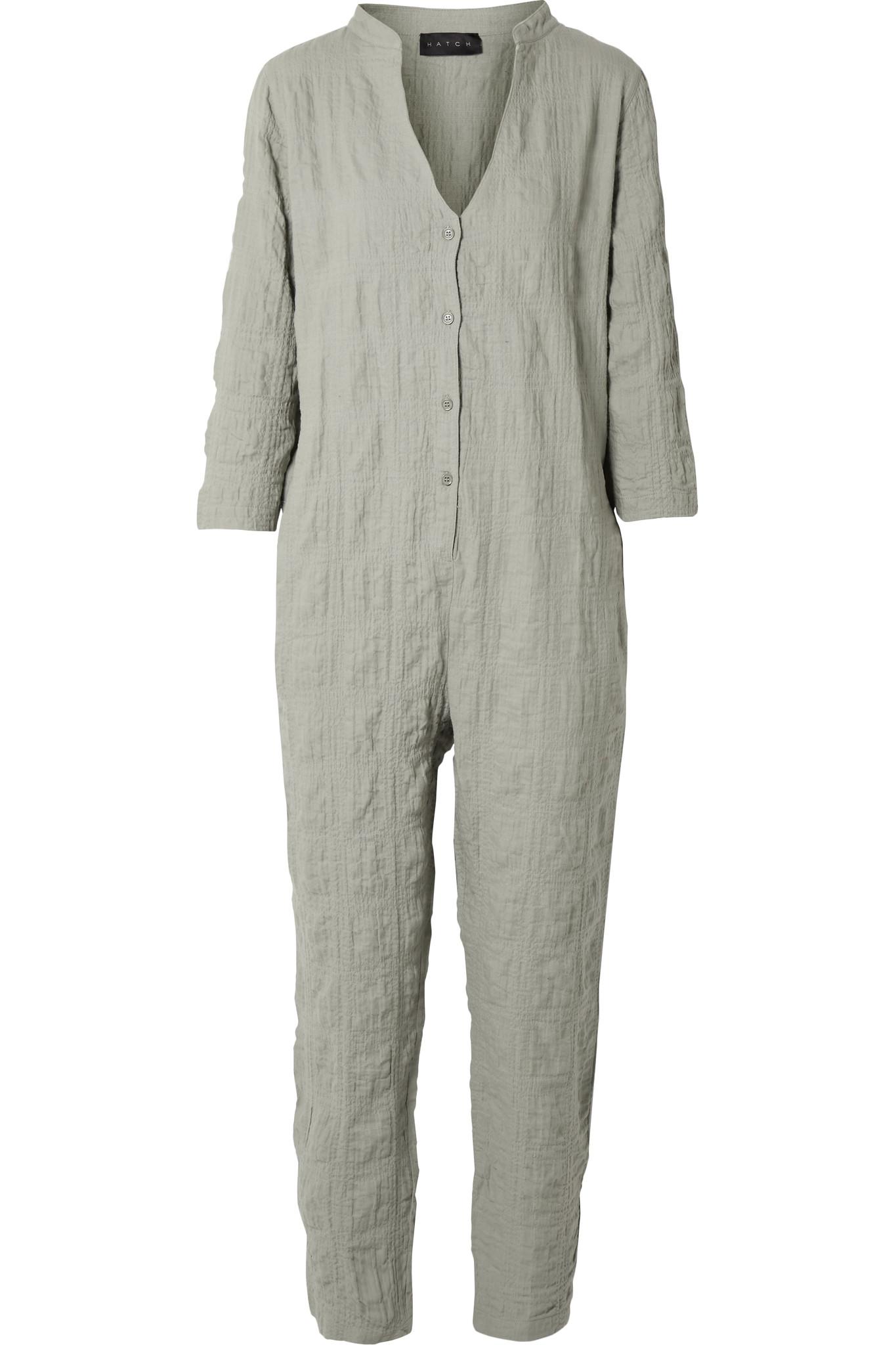 HATCH The Taylor Crinkled Cotton-blend 