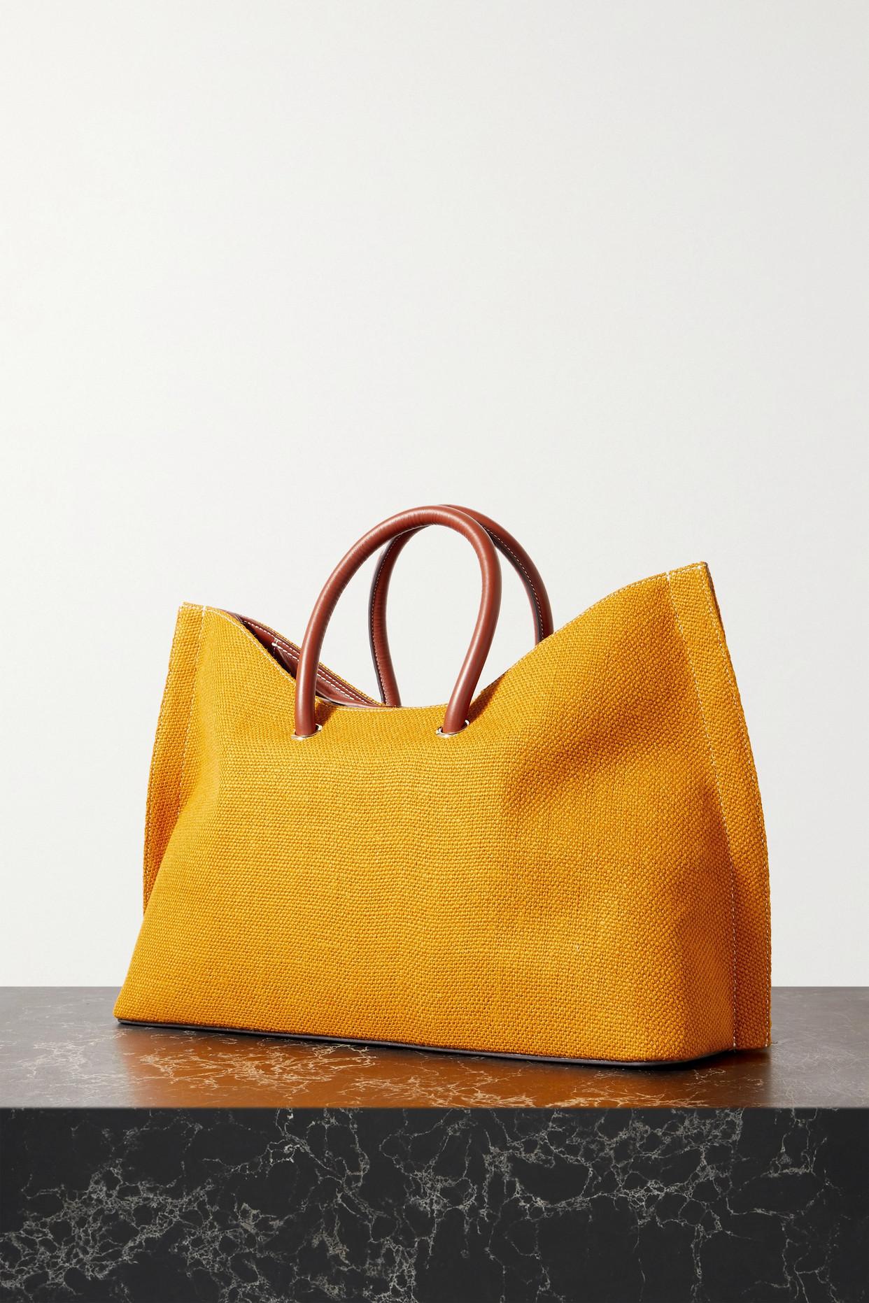 RePLAY(CTHY) LEATHER JUTE TOTE BAG - トートバッグ