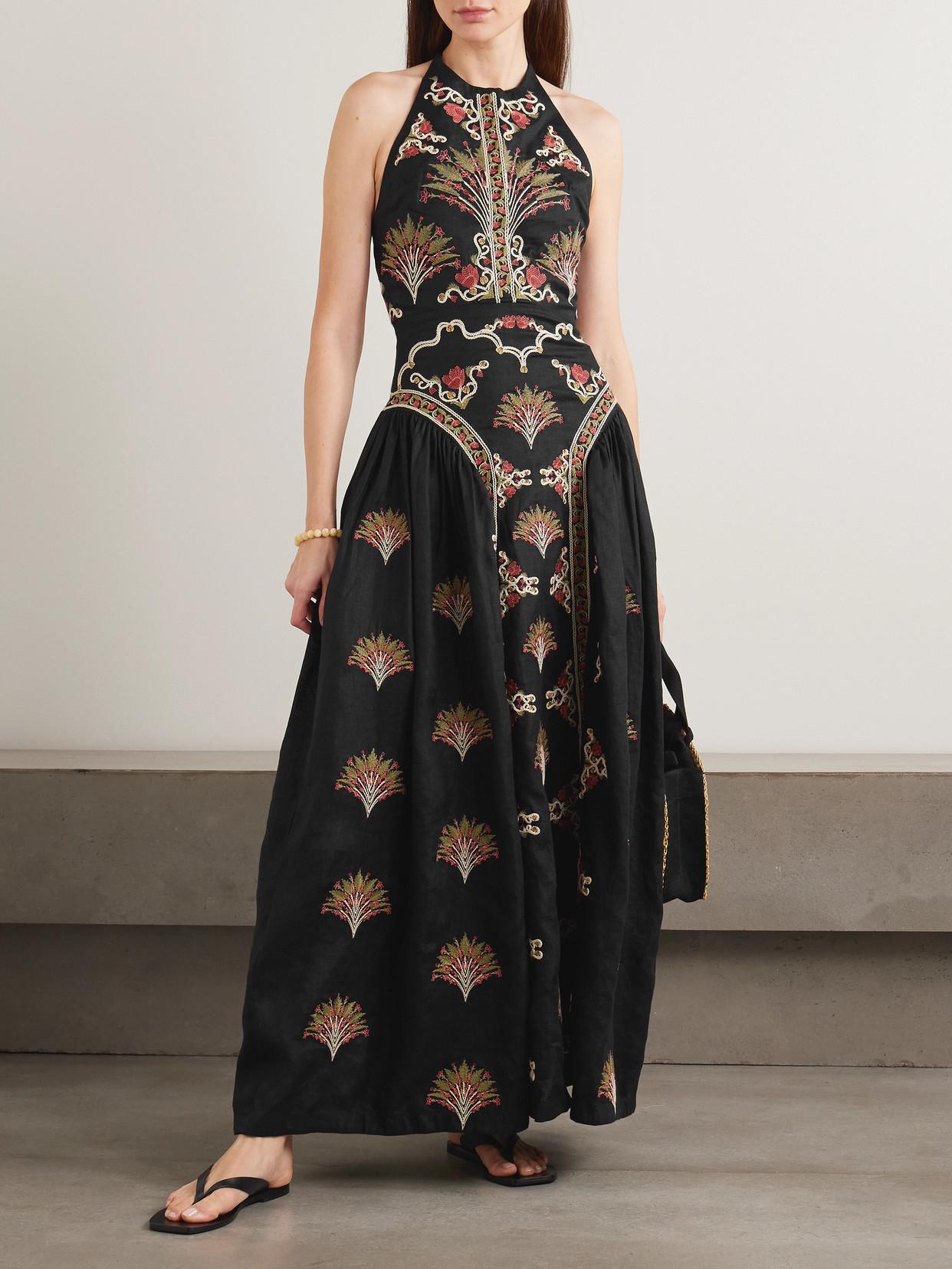 agua bendita halter maxi dress Amonita Batik Sleeveless Cotton Mini Dress
