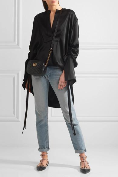 valentino black flats