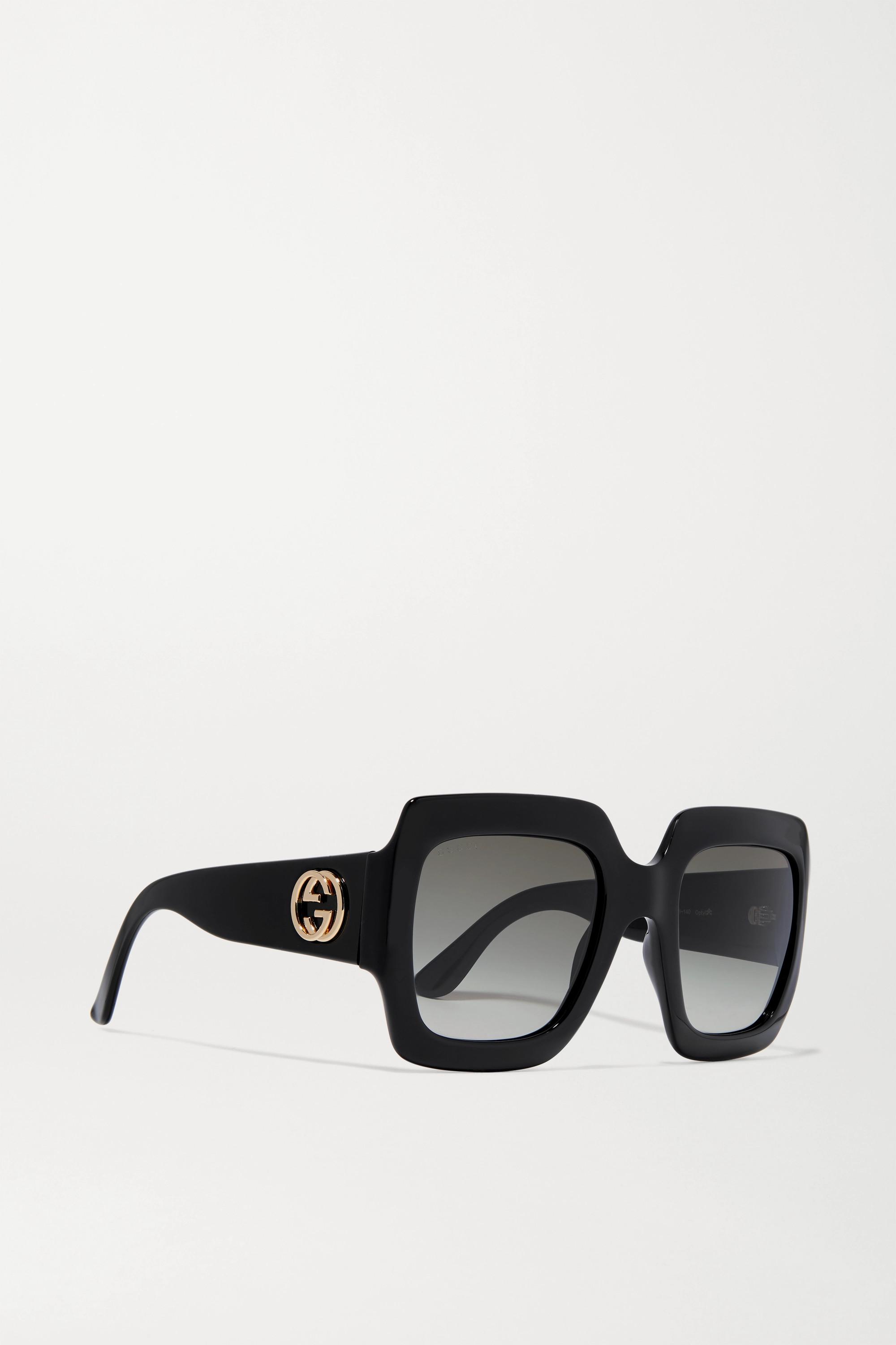 Pop Web Oversized Square-frame Acetate Sunglasses in Black Lyst