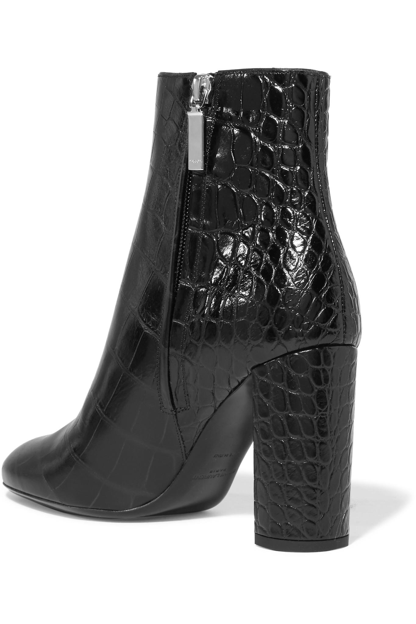 ysl croc boots