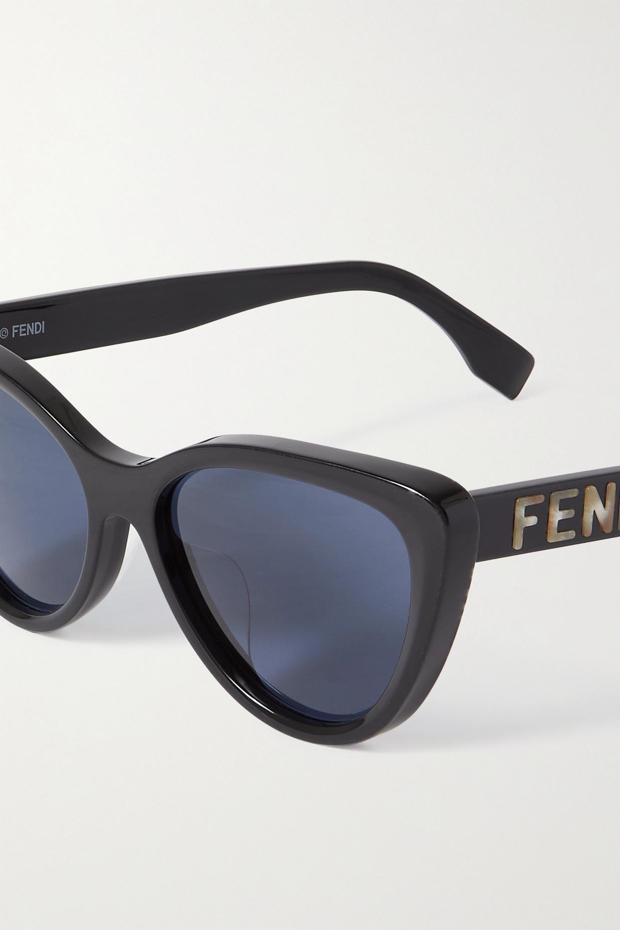 Fendi Cat-eye Acetate Sunglasses in Blue | Lyst