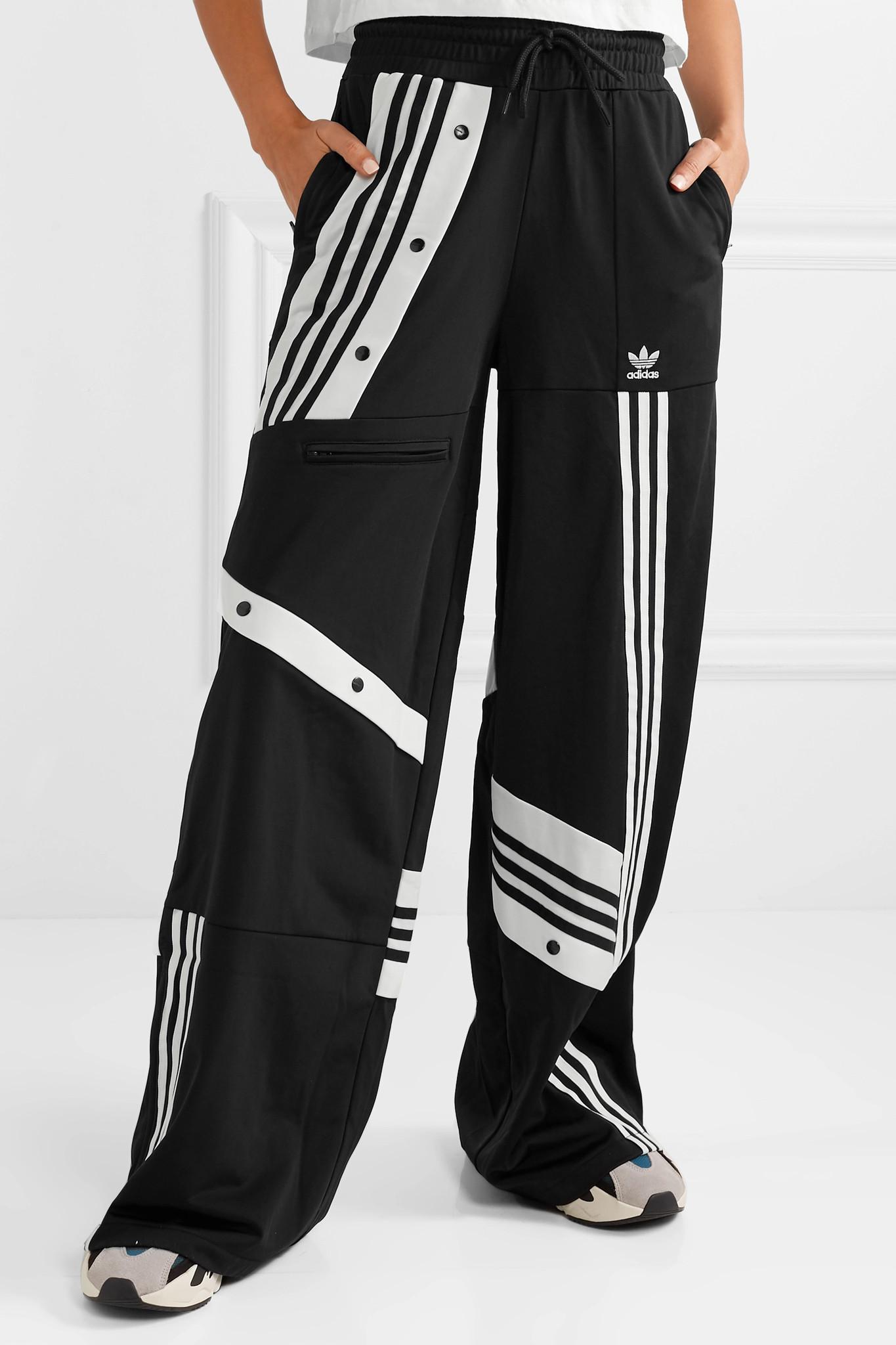 adidas Originals Daniëlle Cathari Snap-embellished Patchwork Jersey Track  Pants in Black | Lyst