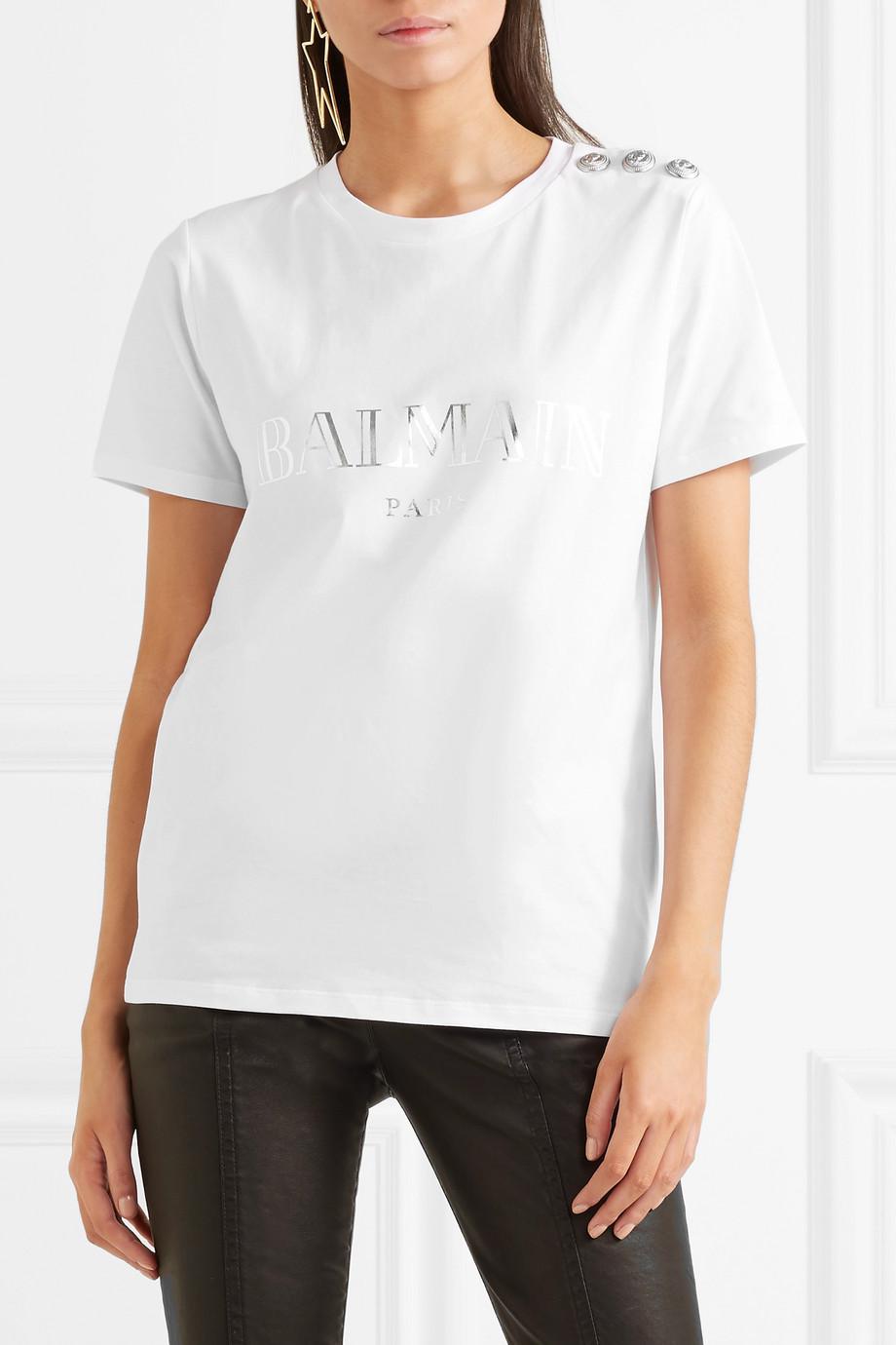 balmain tshirt white