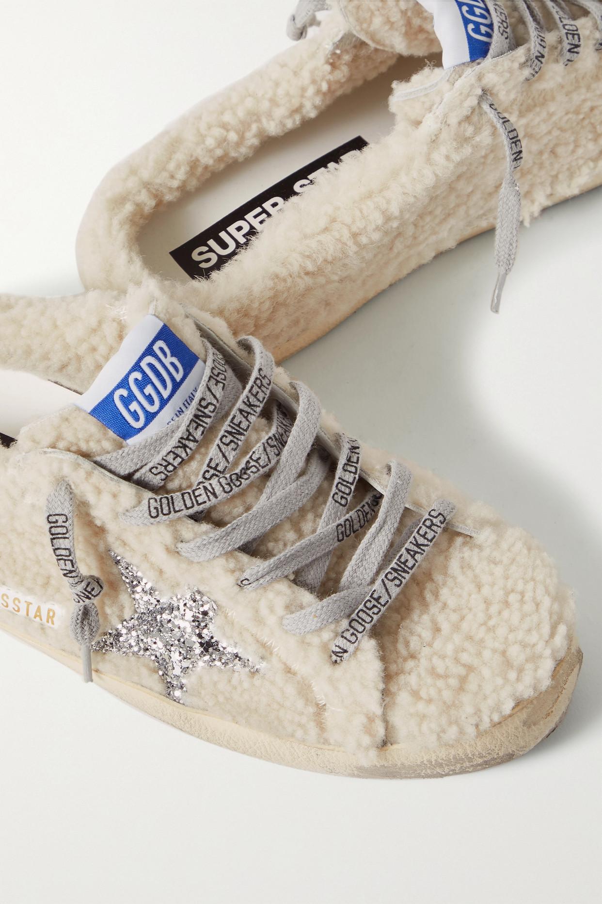shearling slip on sneakers