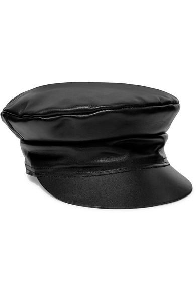 Lack of Color Leather Biker Cap in 