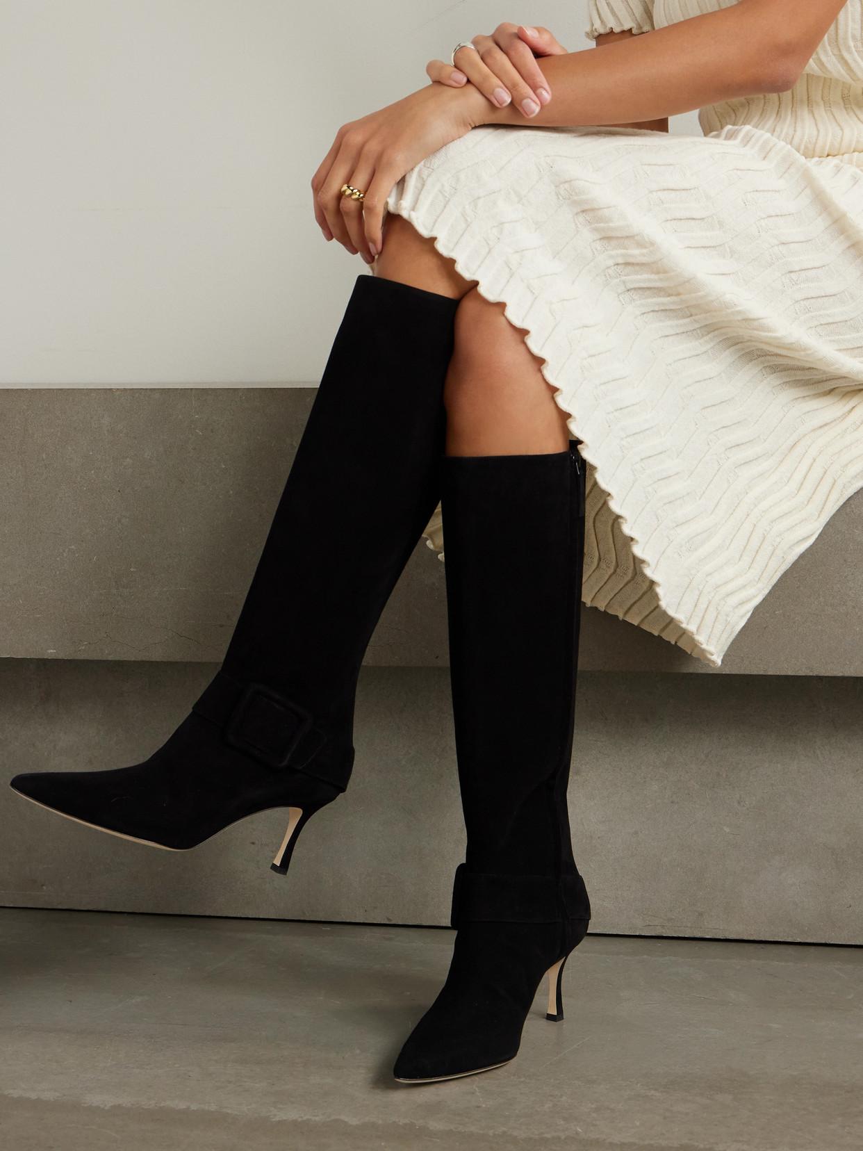 Manolo Blahnik Knee-high boots for Women | Online Sale up to Manolo Blahnik Knee-high boots for Women | Online Sale up to
