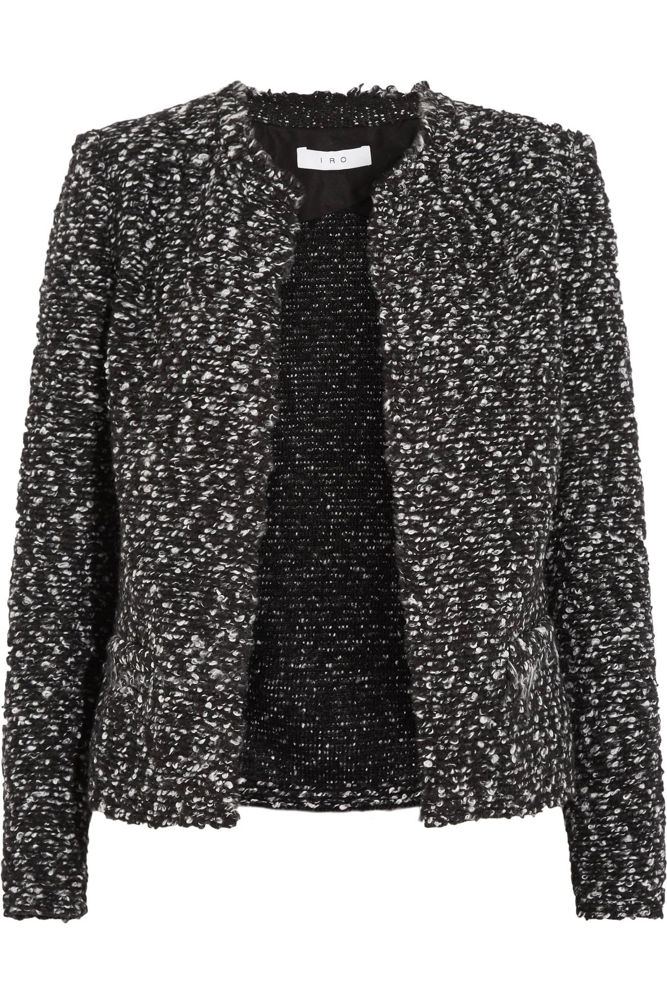 black frayed denim jacket