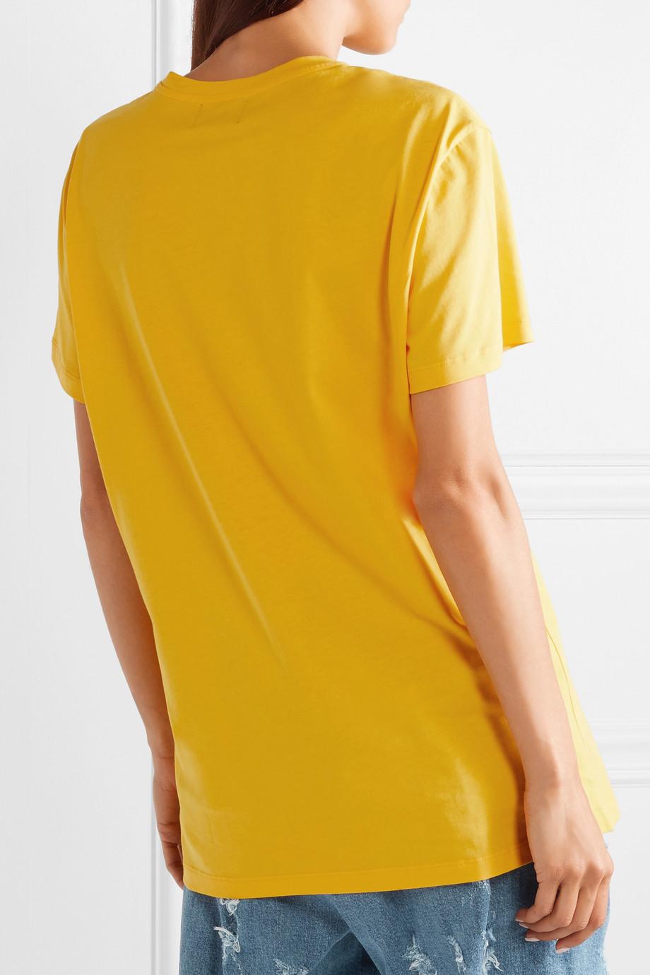 Balmain + Beyoncé Coachella Printed Cotton-jersey T-shirt in Yellow | Lyst