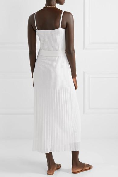 Theory Belted Pleated Stretch Cotton 