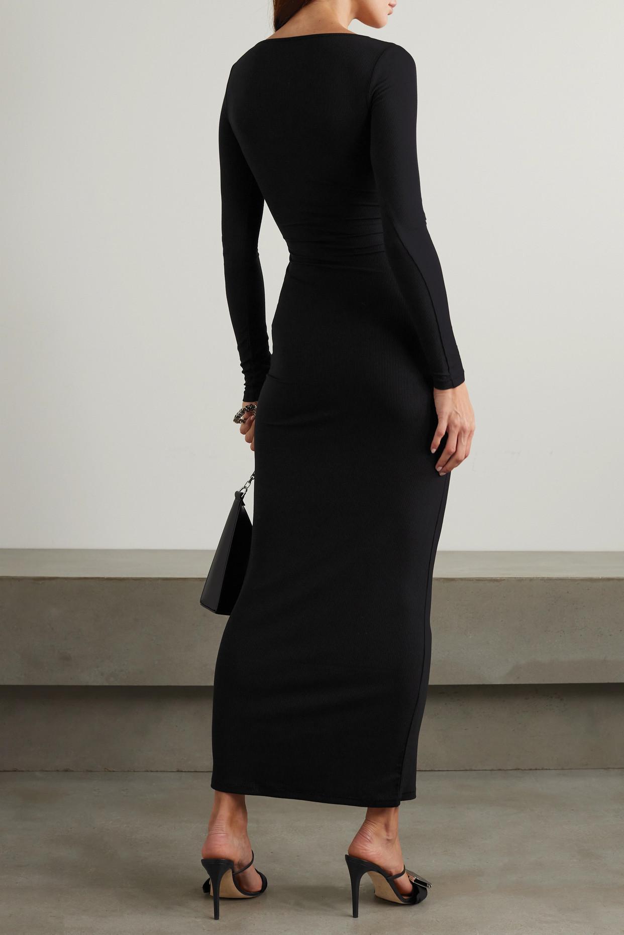 Womens Skims black Soft Lounge Maxi Dress | Harrods UK