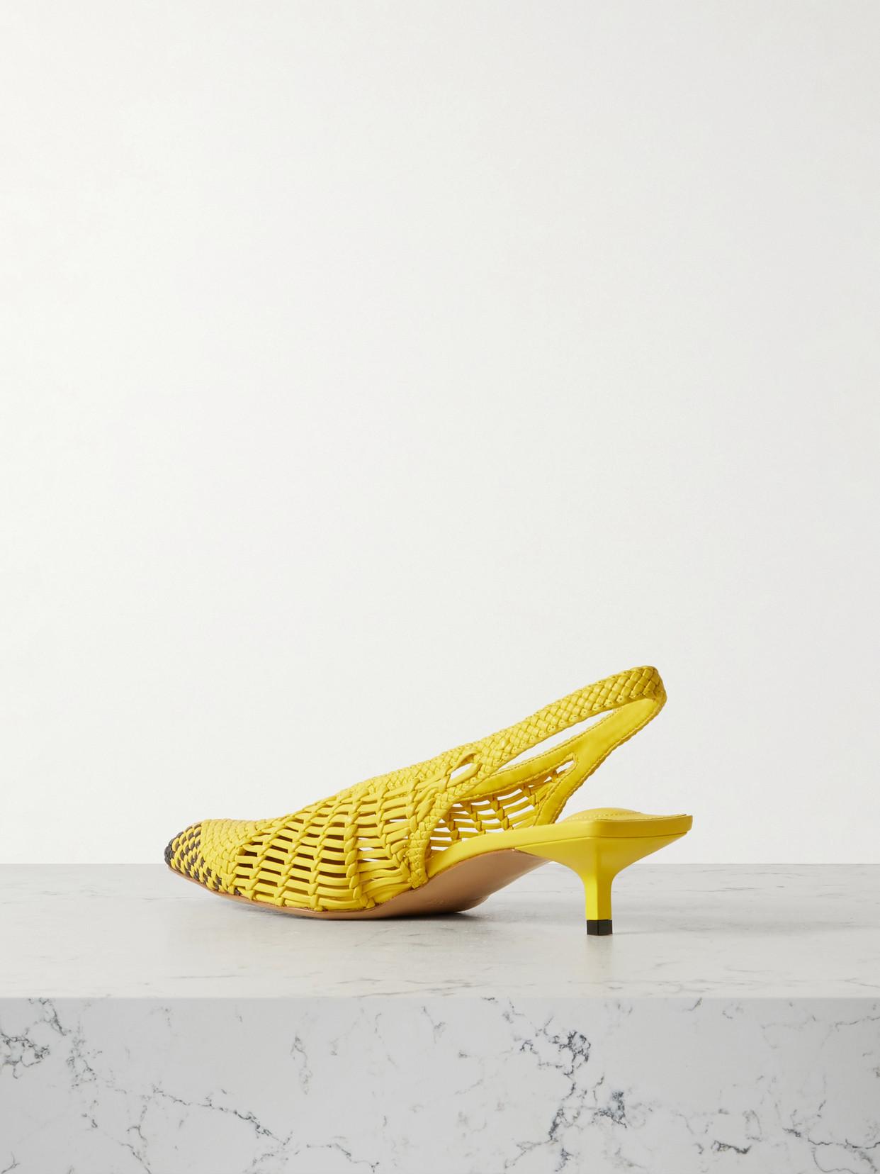 【JACQUEMUS】Les Cubisto Banana Heel Shoes イエロー JACQUEMUS Les Slingbacks Cubisto Slingback Pumps in Yellow