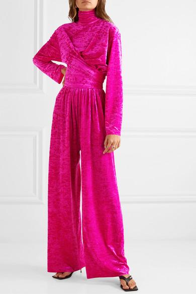 balenciaga pink velvet dress Pre-owned Balenciaga Pink Velvet Short Dresses In Used / It38 / Pink