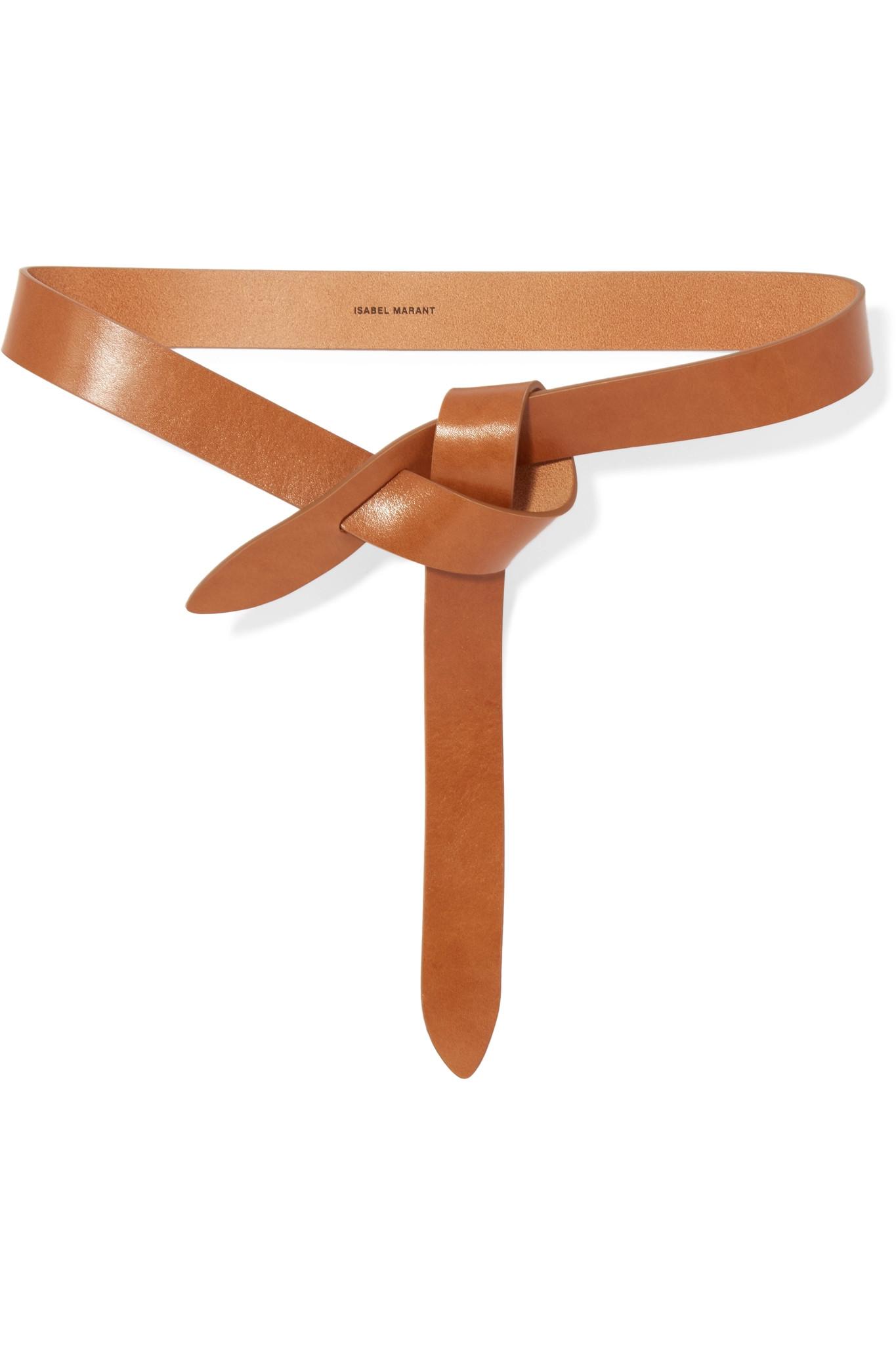 Isabel Marant Lecce Leather Belt in Tan (Brown) - Lyst