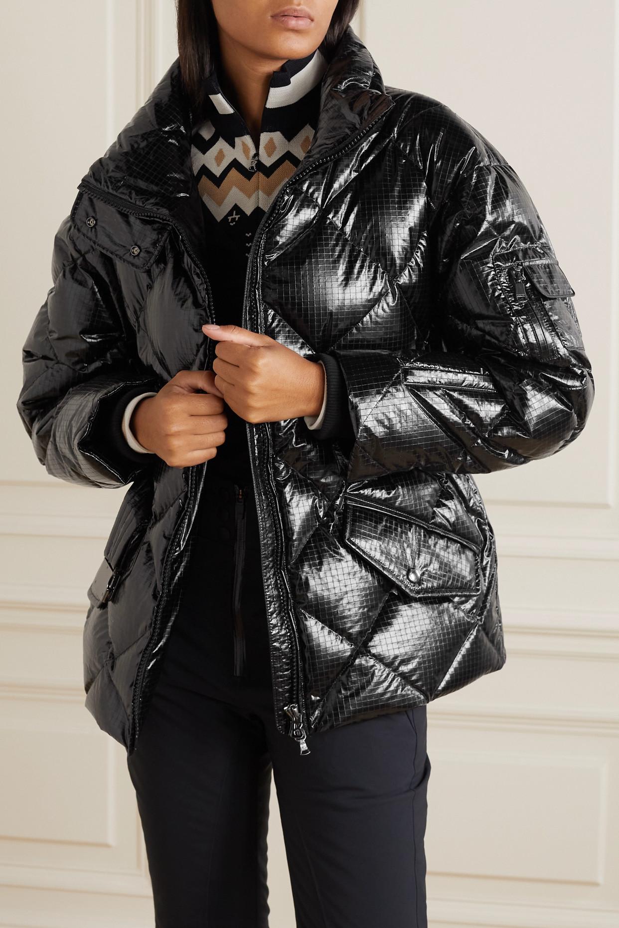 Bogner Amara-ld Belted Quilted Glossed-ripstop Down Ski Jacket in Black |  Lyst