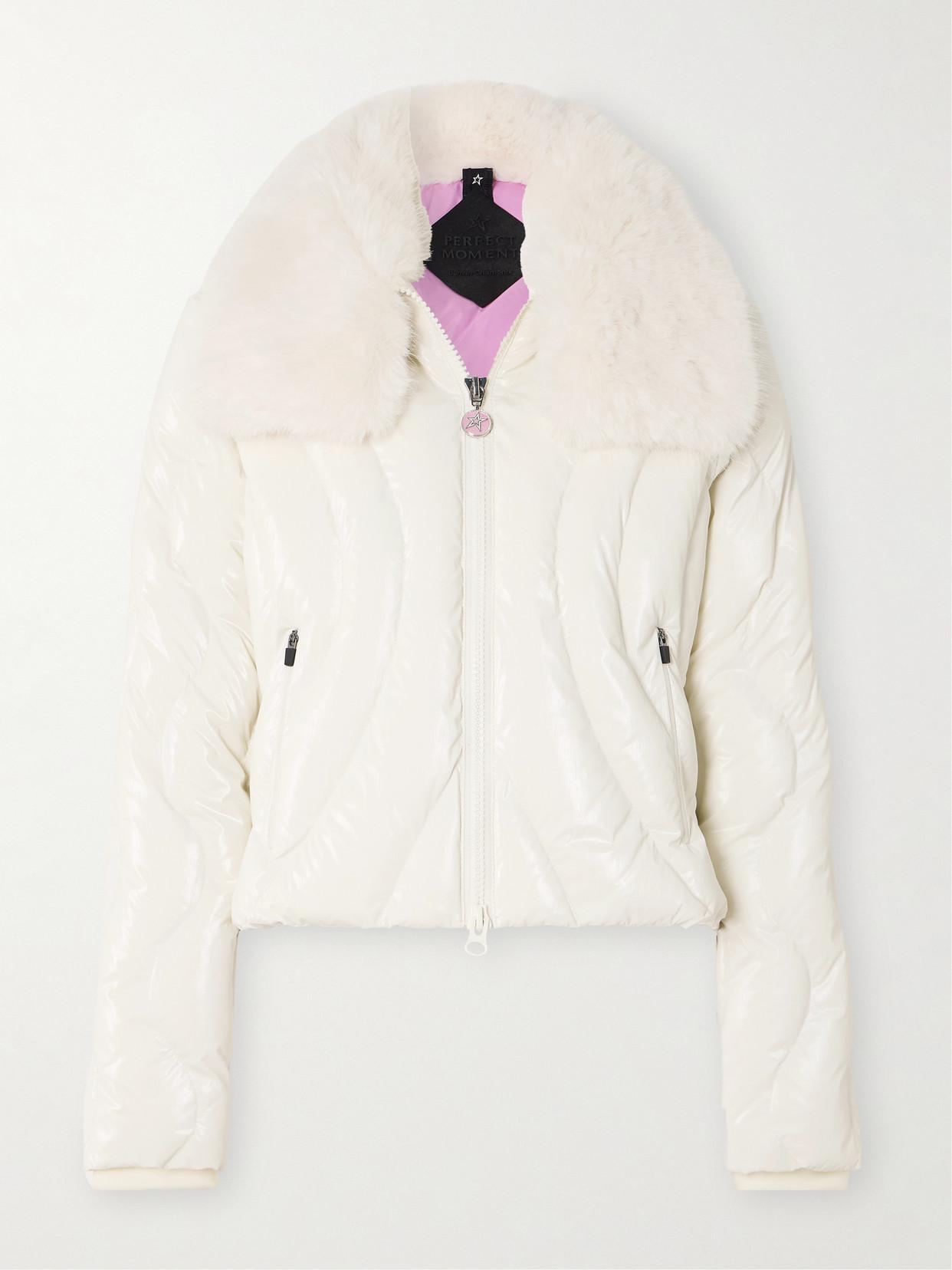 【タイムセール】PERFECT MOMENT スキーウェア Mサイズ ホワイト Perfect Moment Jackets for Women | Online Sale up to 60% off