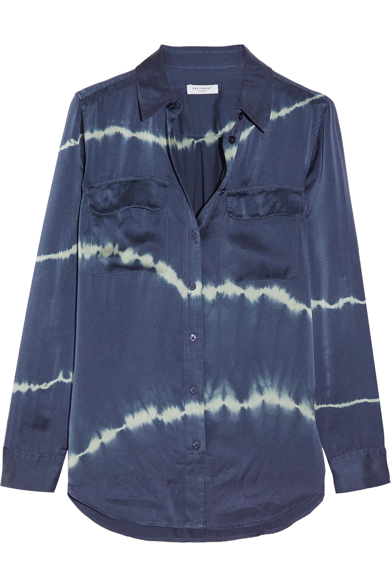 Equipment Slim Signature Tie-dyed 