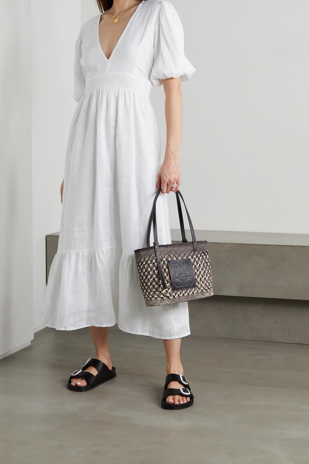 Faithfull The Brand + Net Sustain Romilla Tie-detailed Tiered Linen Midi  Dress in White
