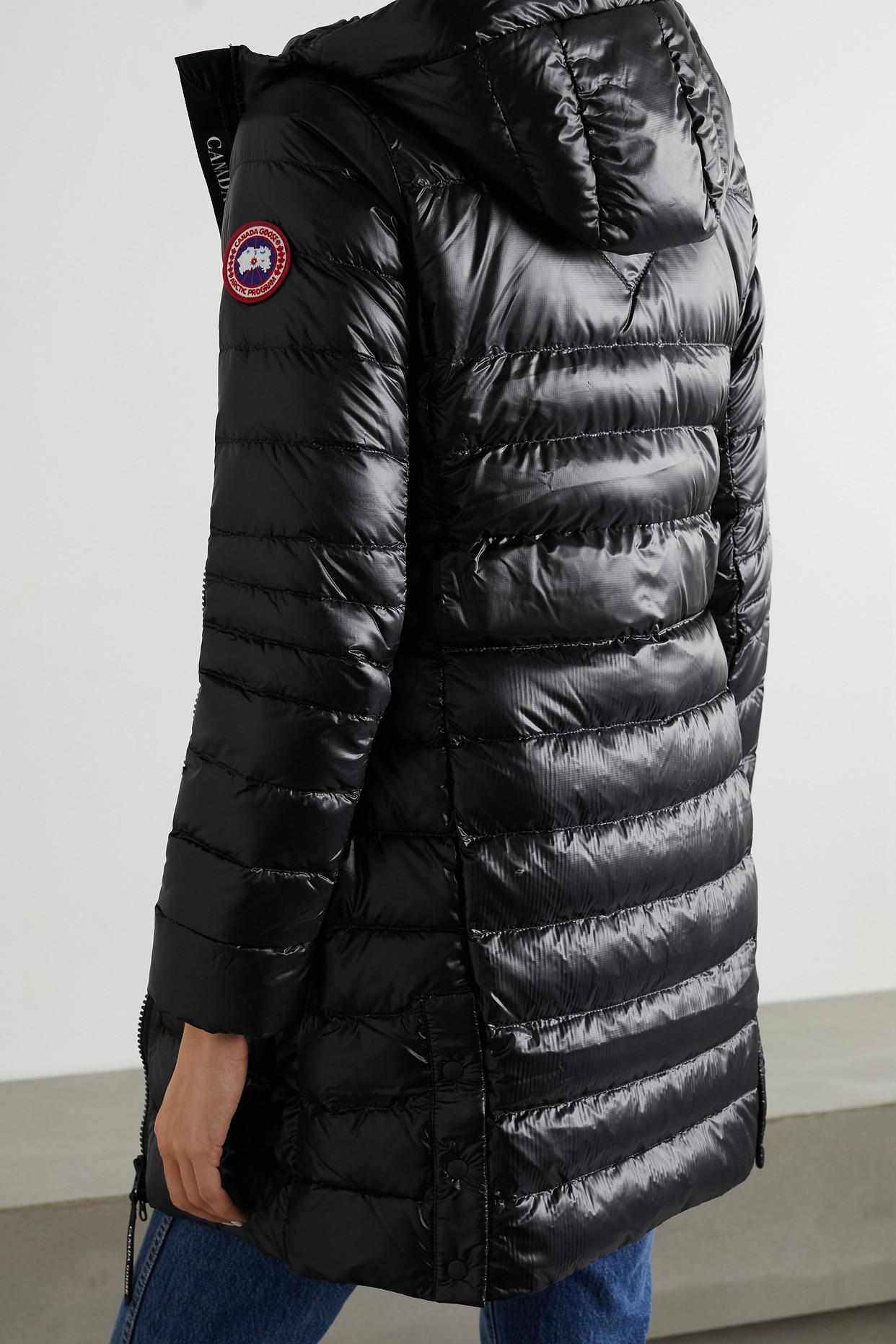 Canada Goose Cypress Hooded Quilted Shell Down Jacket in Black | Lyst