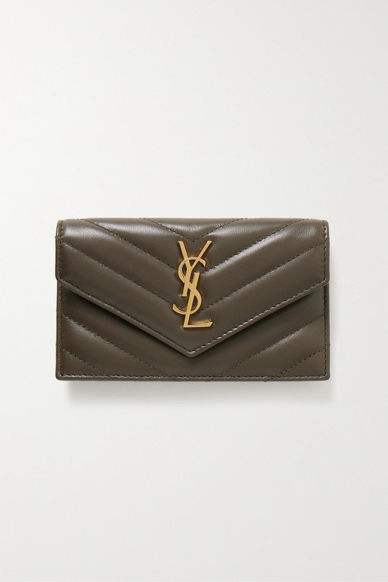 Saint Laurent Cassandre Matelassé Leather Wallet | Lyst