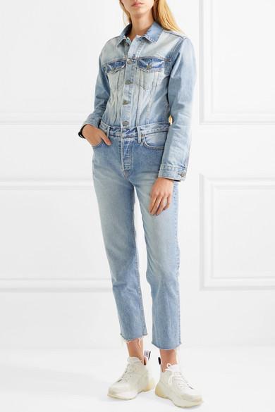grlfrnd denim jumpsuit