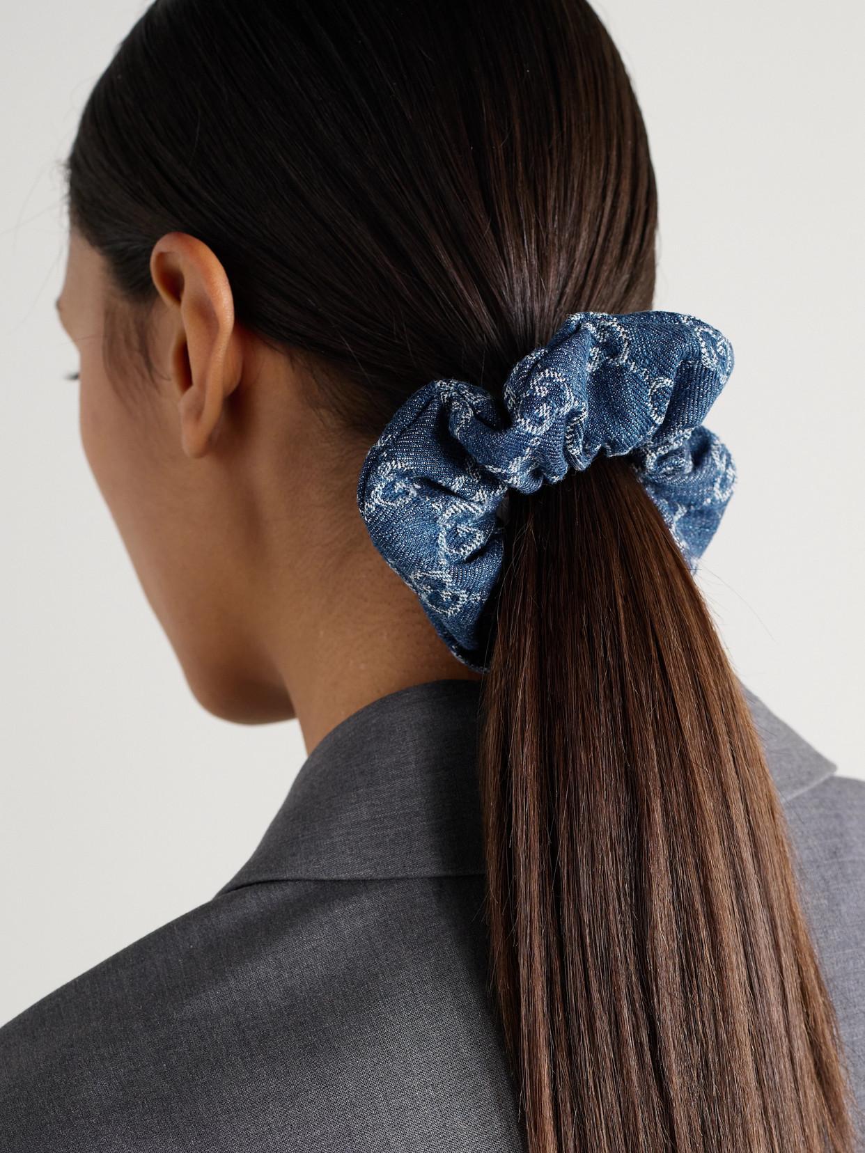 Gucci Denim-Jacquard Hair Tie in Blue | Lyst UK display picture 2