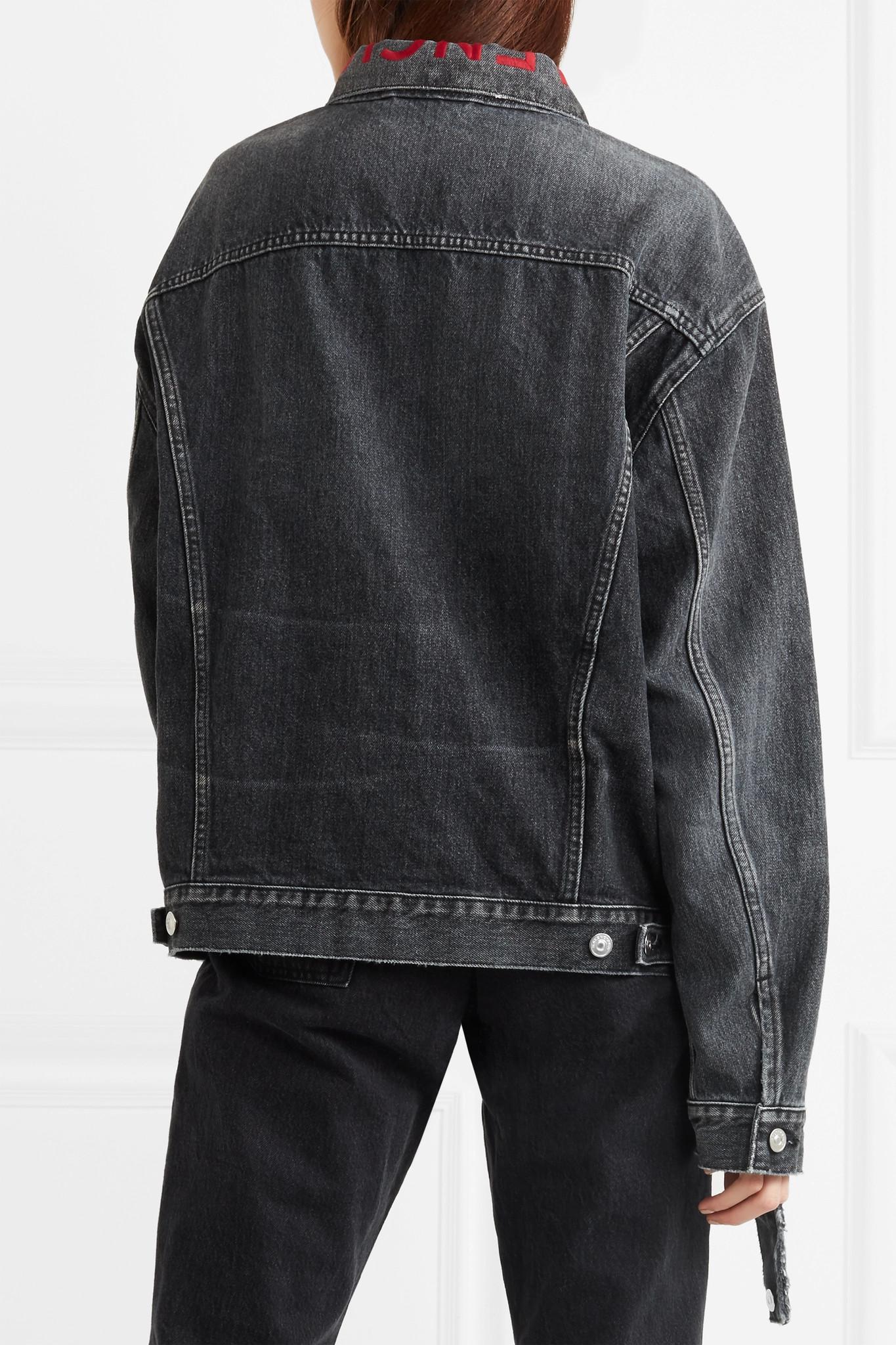 Balenciaga Oversized Embroidered Denim Jacket Netherlands, SAVE 41% -  mahata24.com