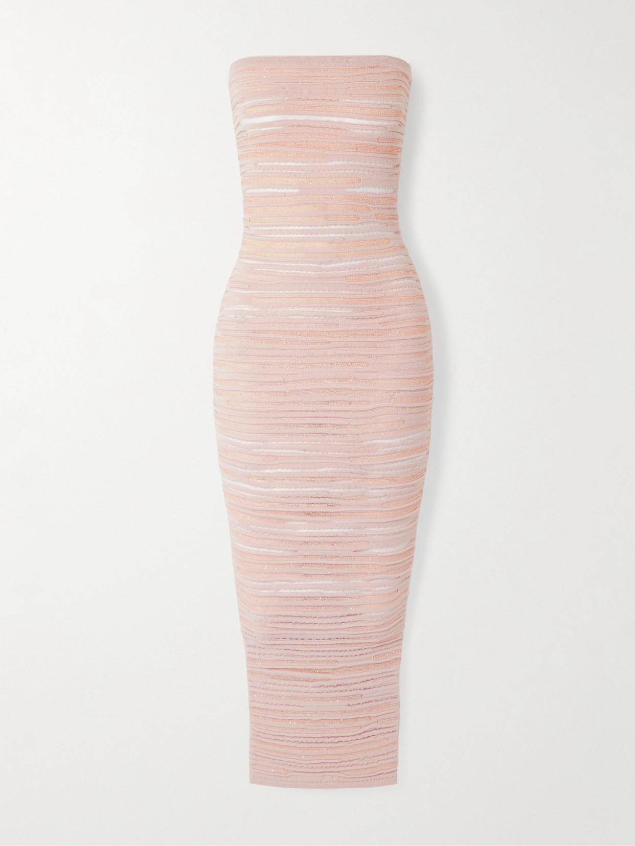 balmain pink sequin dress BALMAIN Ivory Womens Sequin Dress