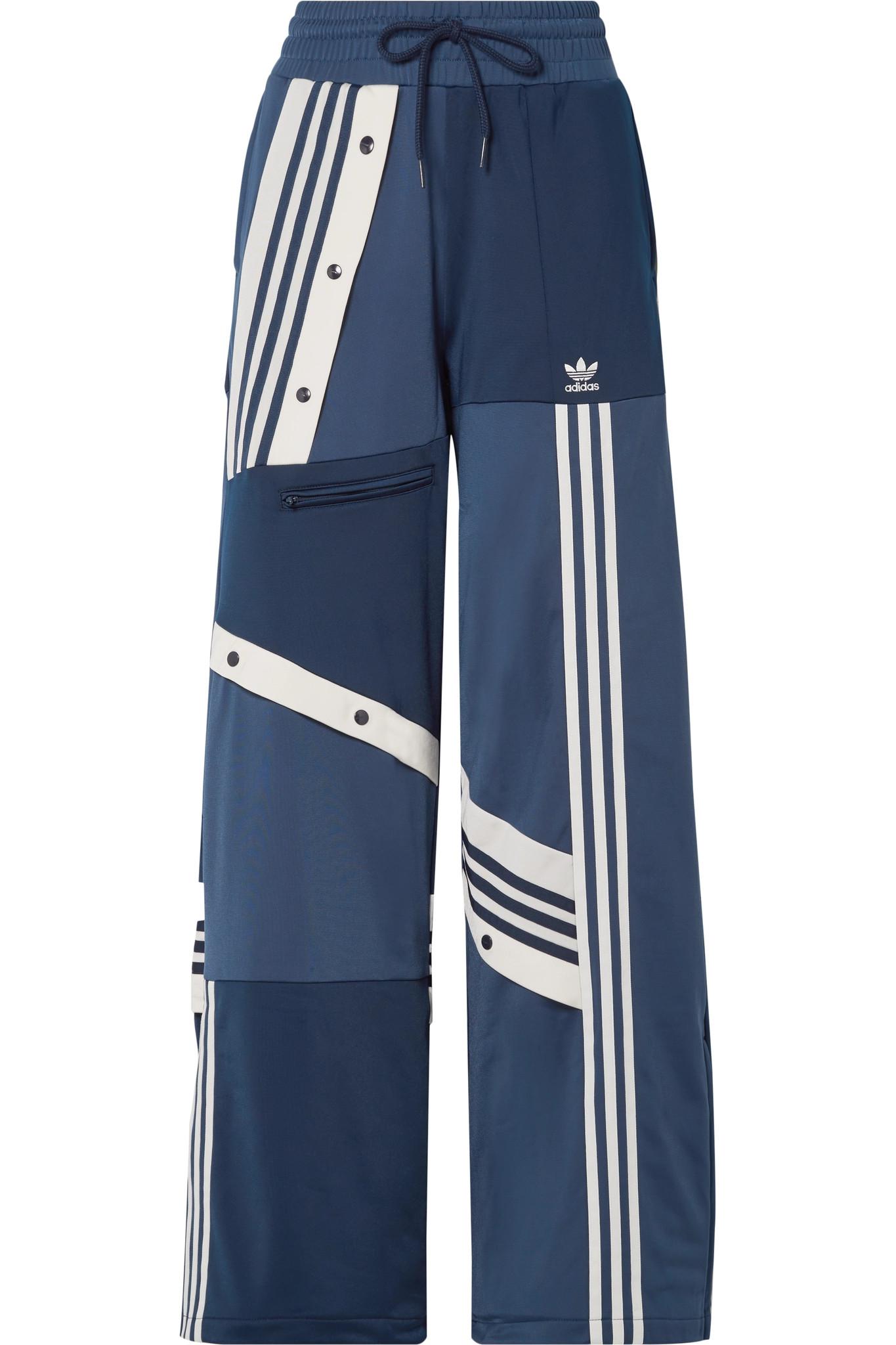 adidas Originals Daniëlle Cathari Snap-embellished Patchwork Jersey Track  Pants in Blue | Lyst