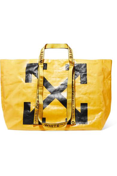 Virgil Abloh Canary Yellow x FOS Tote Bag Black - Novelship