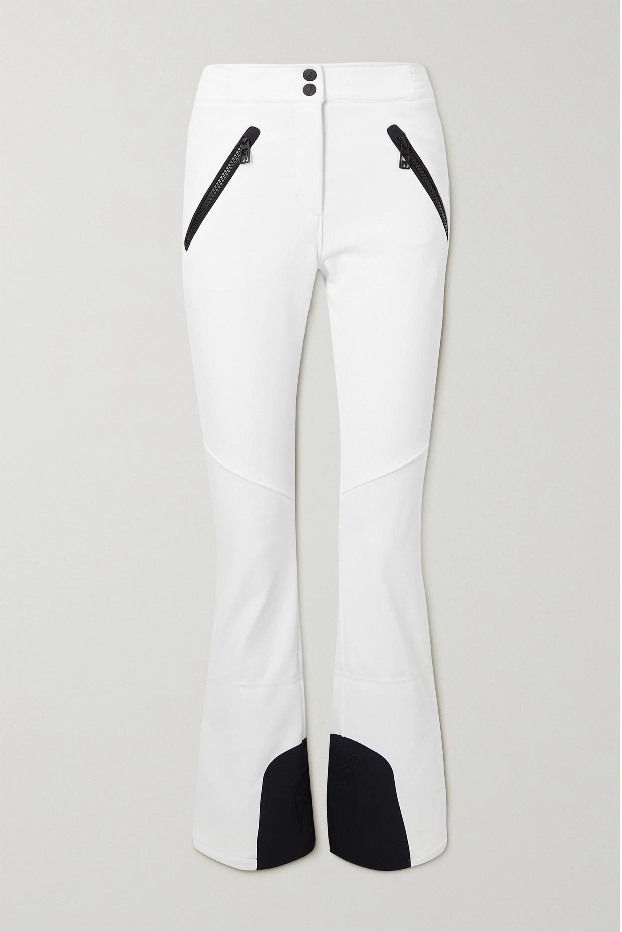 Toni Sailer Ella Two-tone Flared Ski Pants in White
